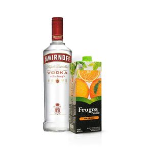 Smirnoff Vodka 1L + Frugos Naranja 1L