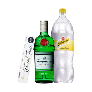 Kit Tanqueray + Schweppes 2L + caja infusiones