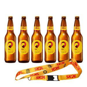 Pack Skol 600ml x6 + Llavero de regalo
